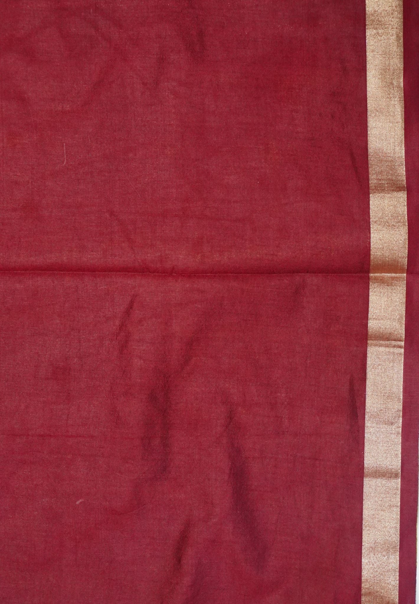 Semi Tussar Saree-Mehandi green