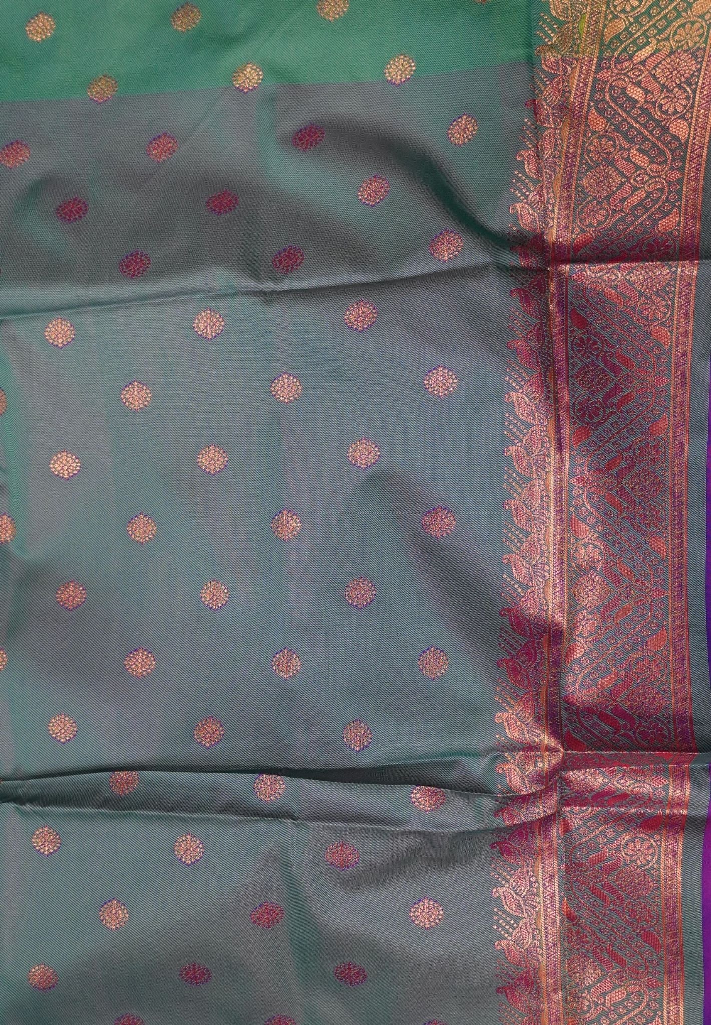 Semi Silk Saree-Purple