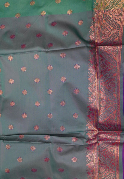 Semi Silk Saree-Purple