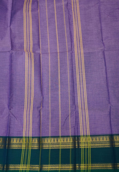 Chettinadu Cotton Saree-Baby Purple with Retapet Border