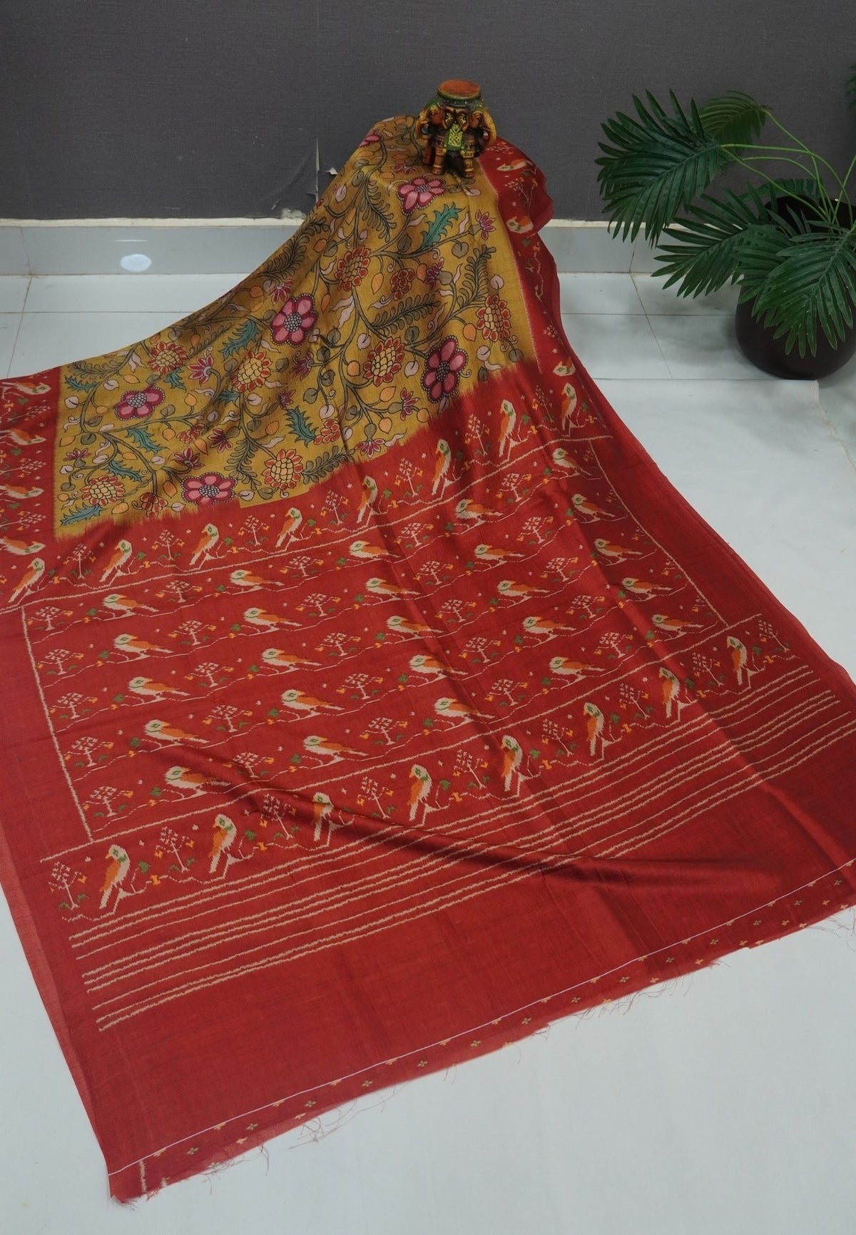Premium Silk Saree-Mustard