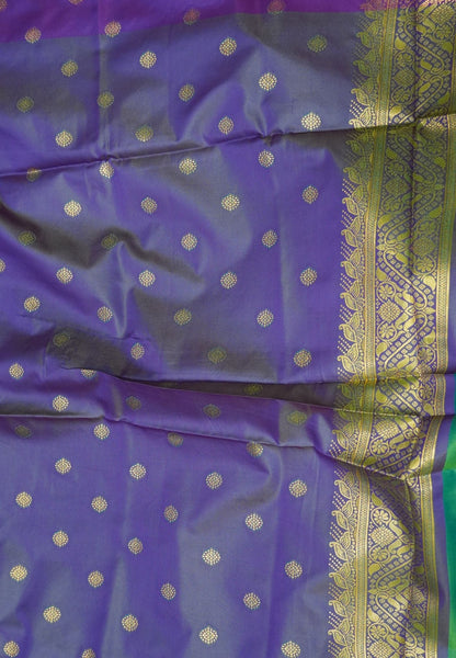 Semi Silk Saree-Teal Green