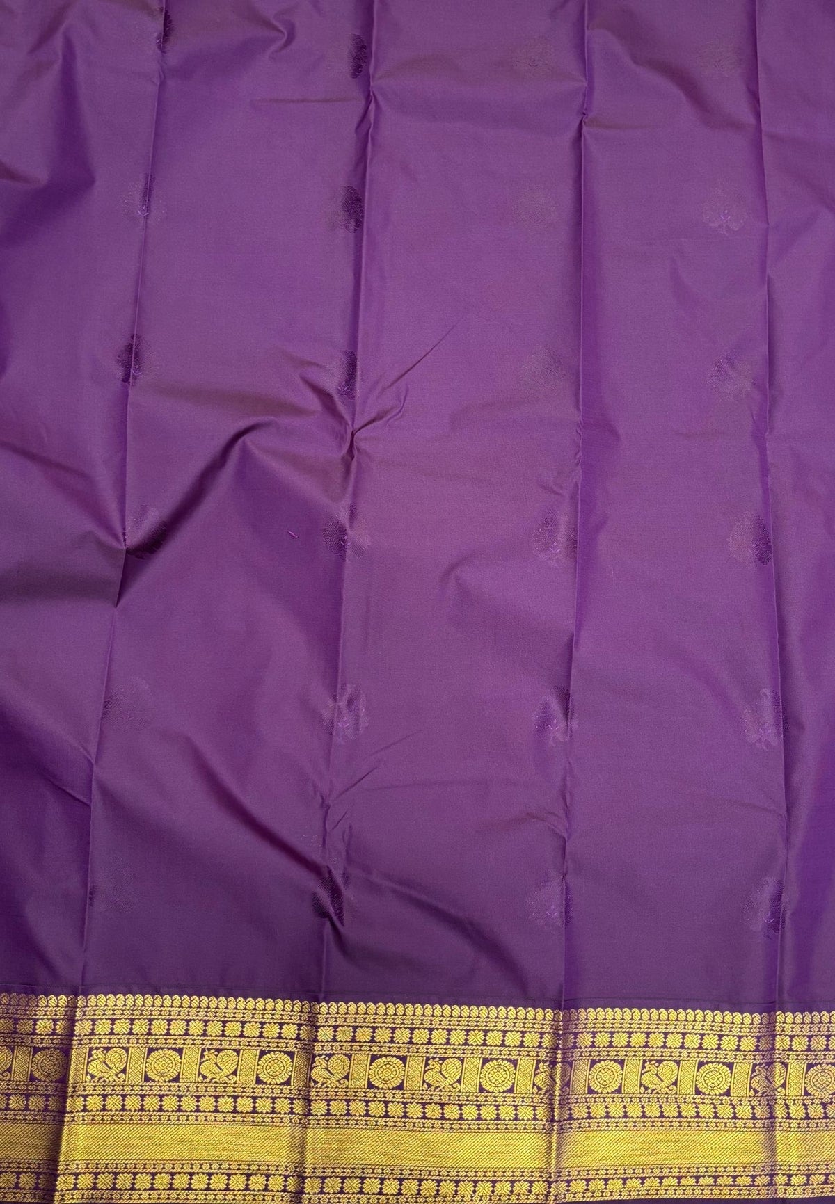 Budget Kanchipuram Saree-Baby Purple with Contrast Border