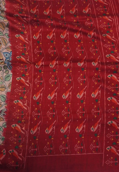 Premium Silk Saree-Dusky Orange