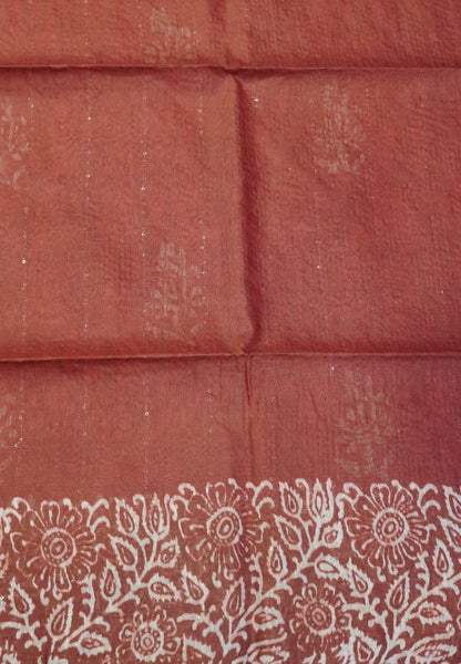 Bhagalpur Cotton Saree-Dark Pink