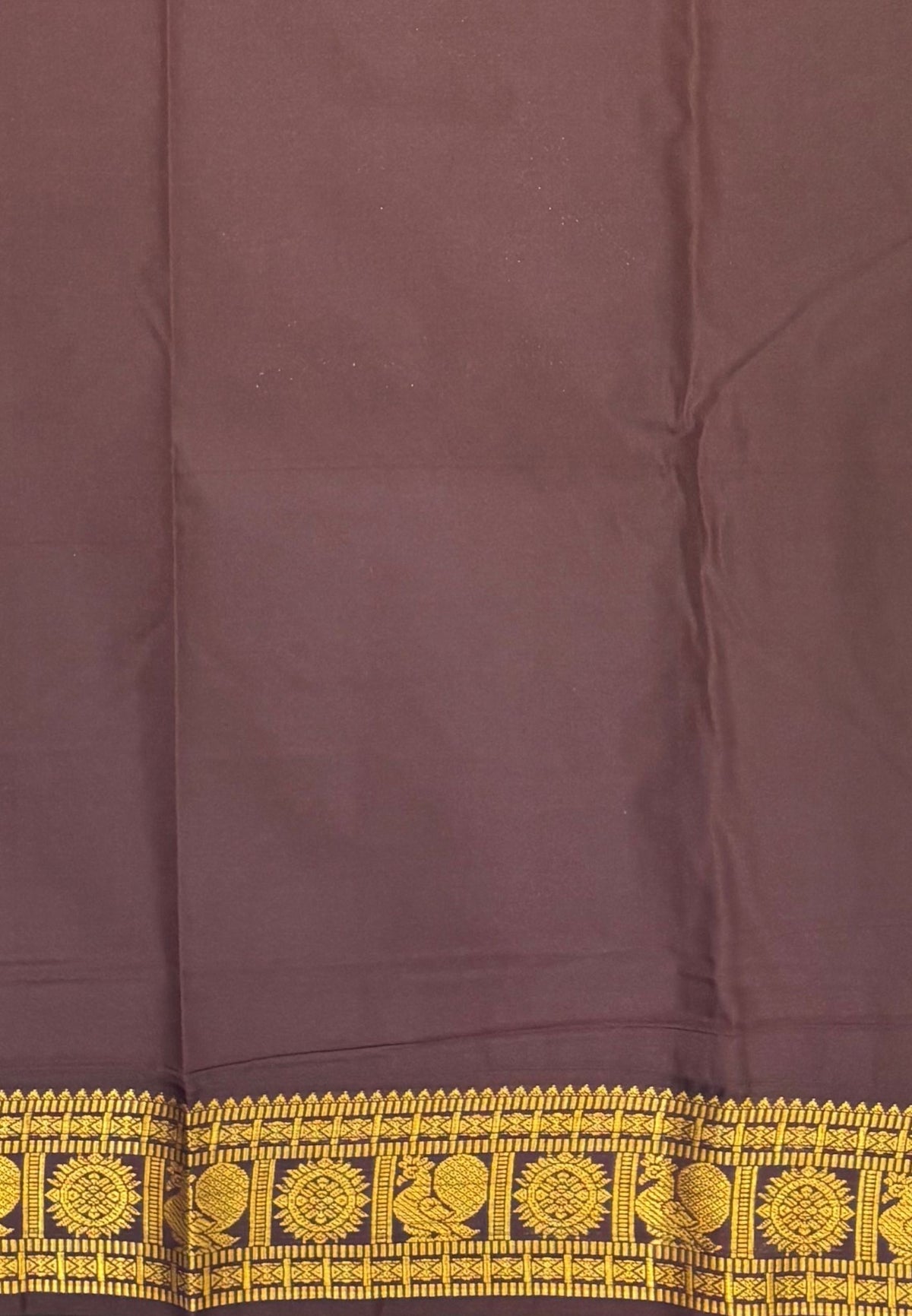 Budget Kanchipuram Saree-Yellow In Floral Zari Panel With Contrast Border