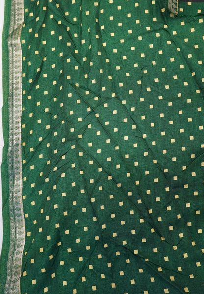 Dola Saree-Yellow with Contrast Elephant Border