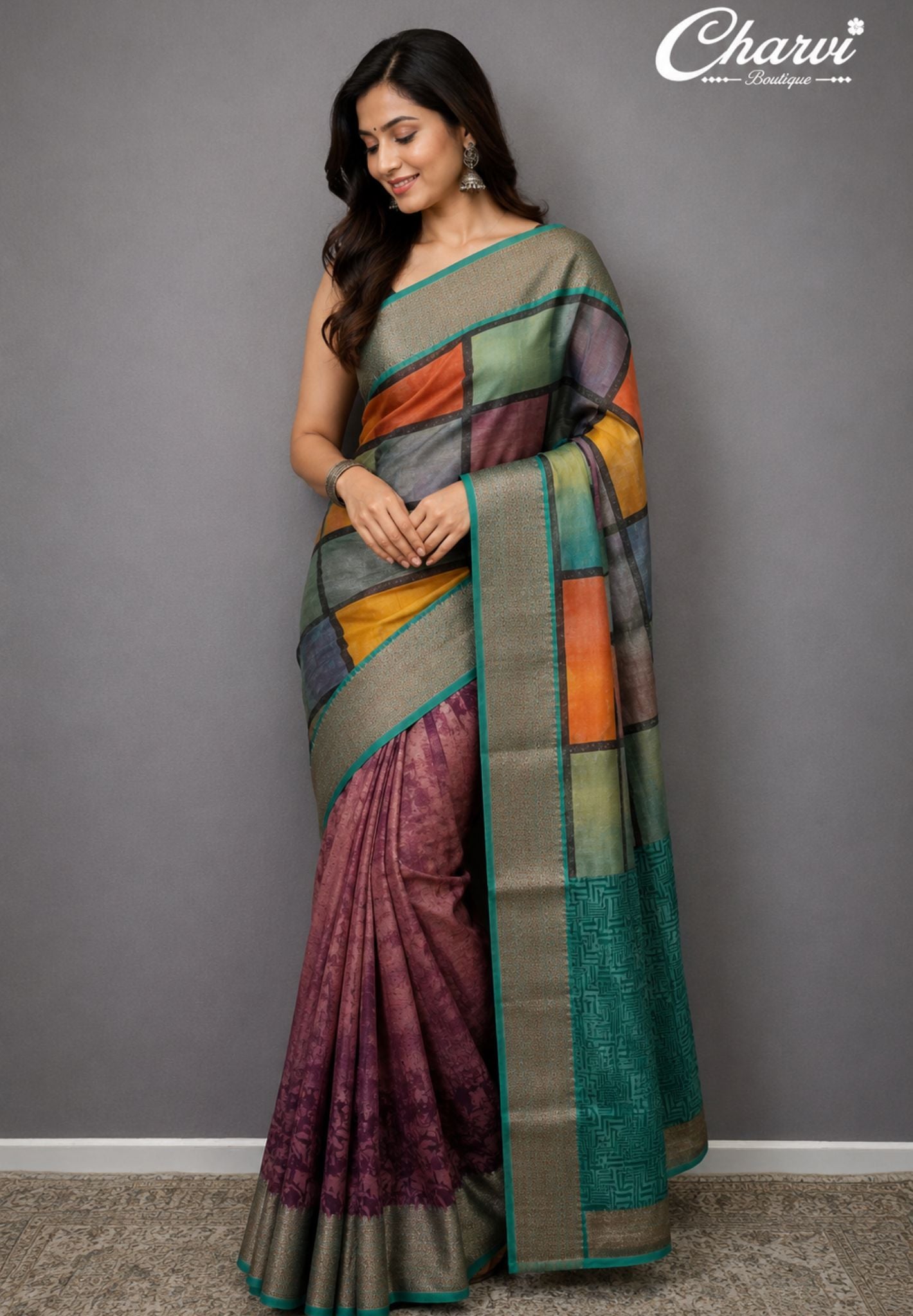 Chanderi Saree-Green