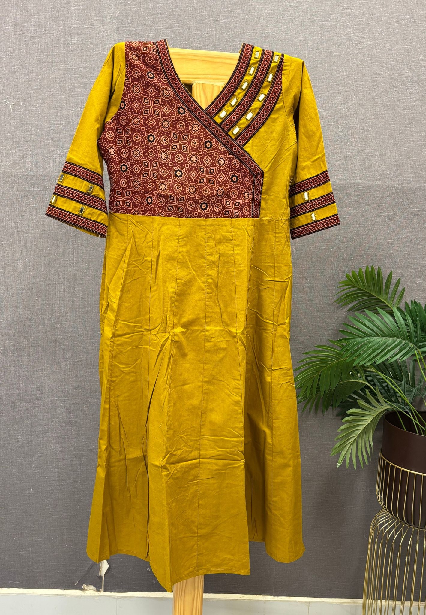 Kurti with Mirror Work