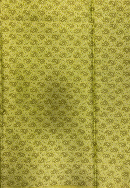 Kota Saree-Parrot Green In Manga Paisley Border