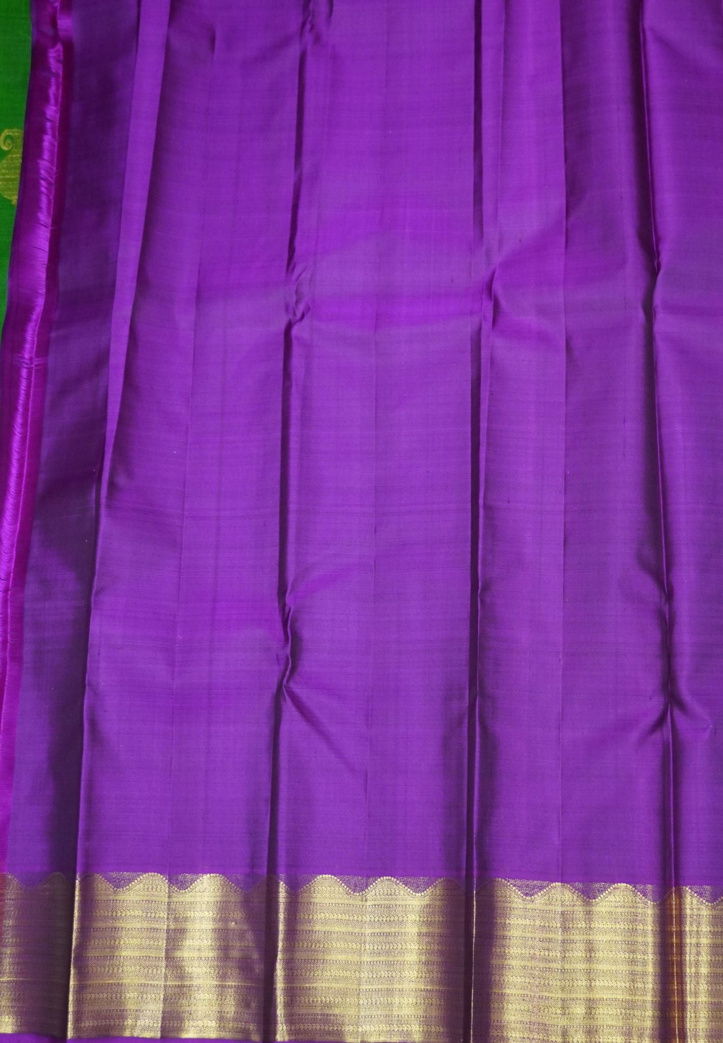 Pure Silk Saree - Grass Green