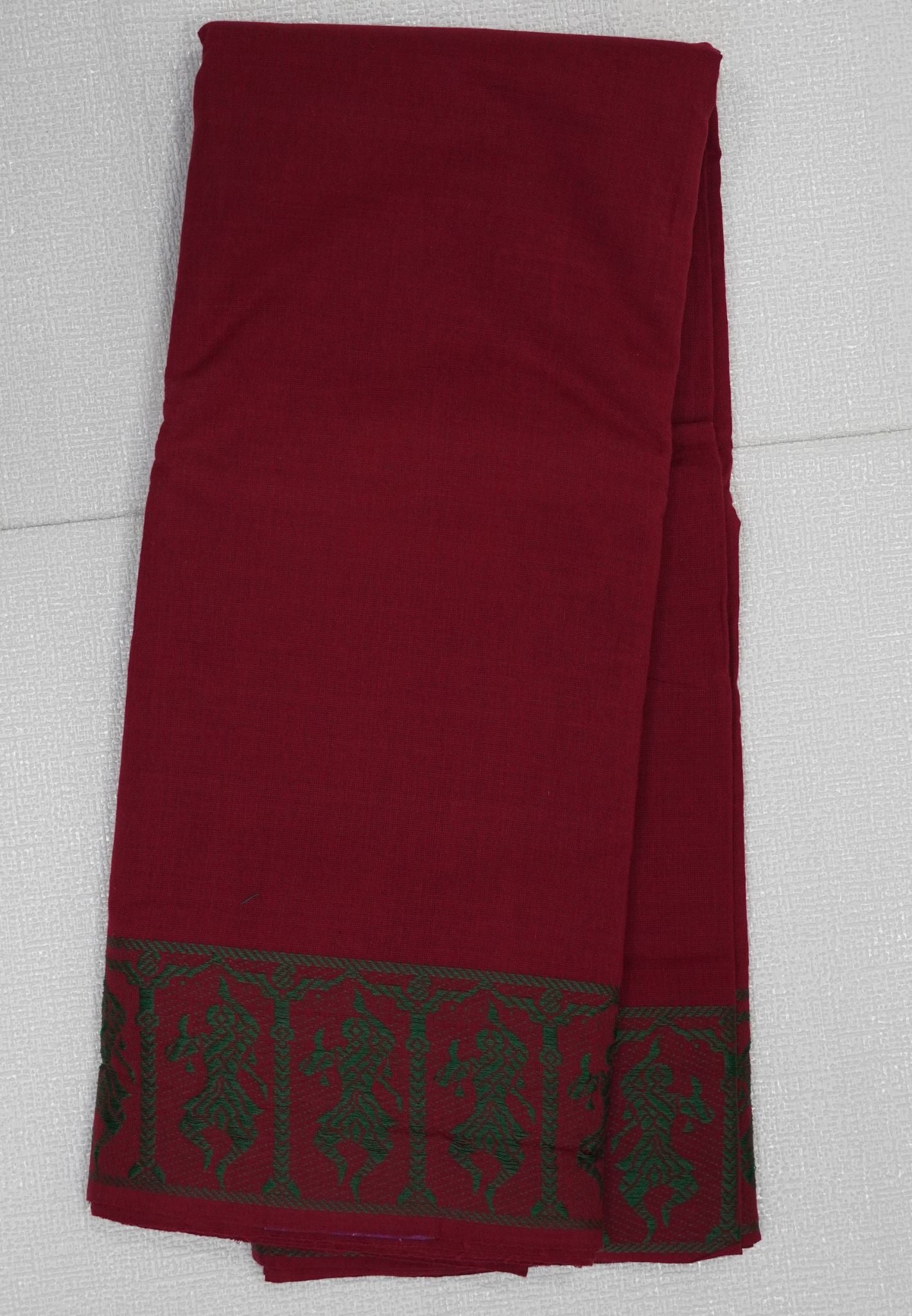 Cotton Dance Saree-Maroon