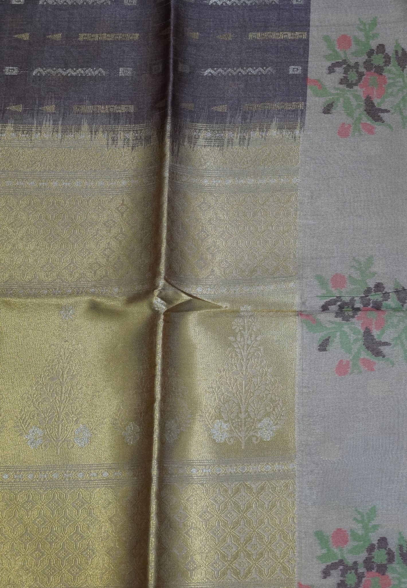 Semi Tussar Saree - Mauve