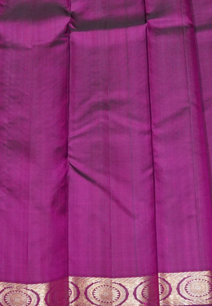 Pure Silk Saree – Wine Purple with Rich Zari Weaving