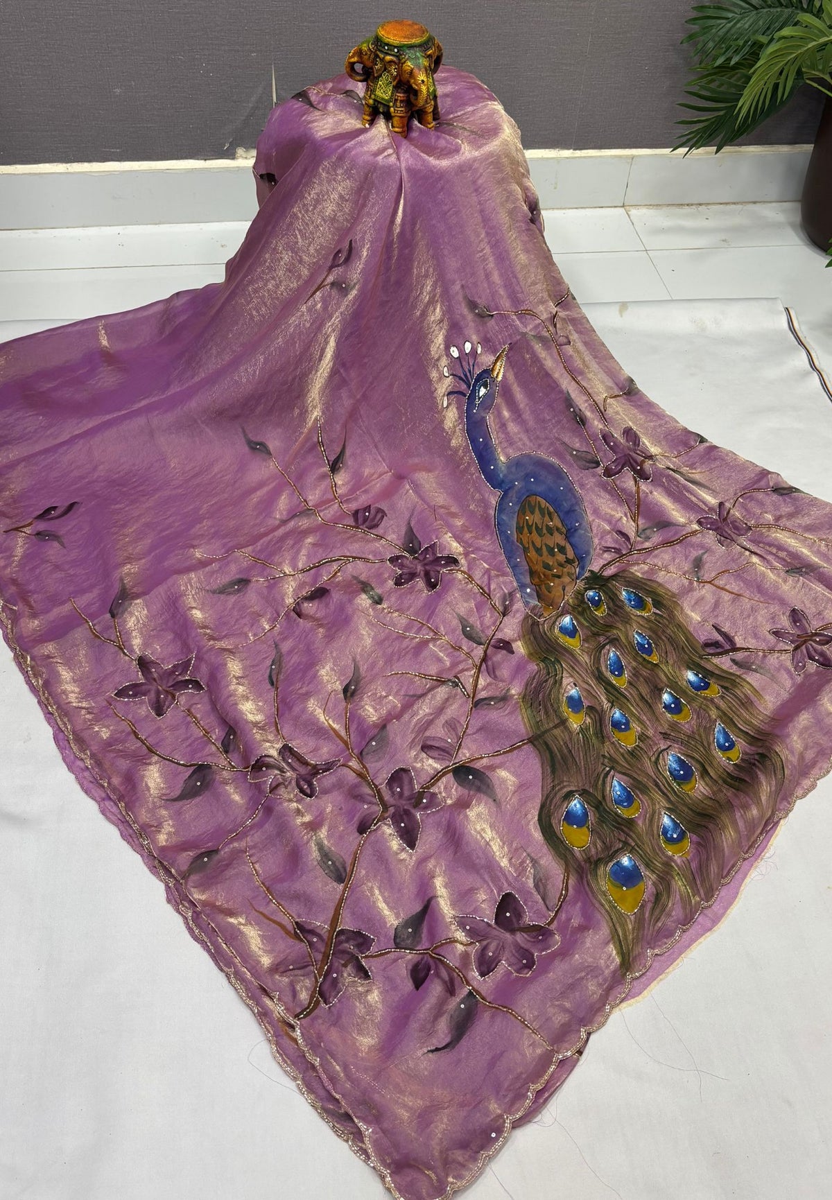 Designer Saree-Purple