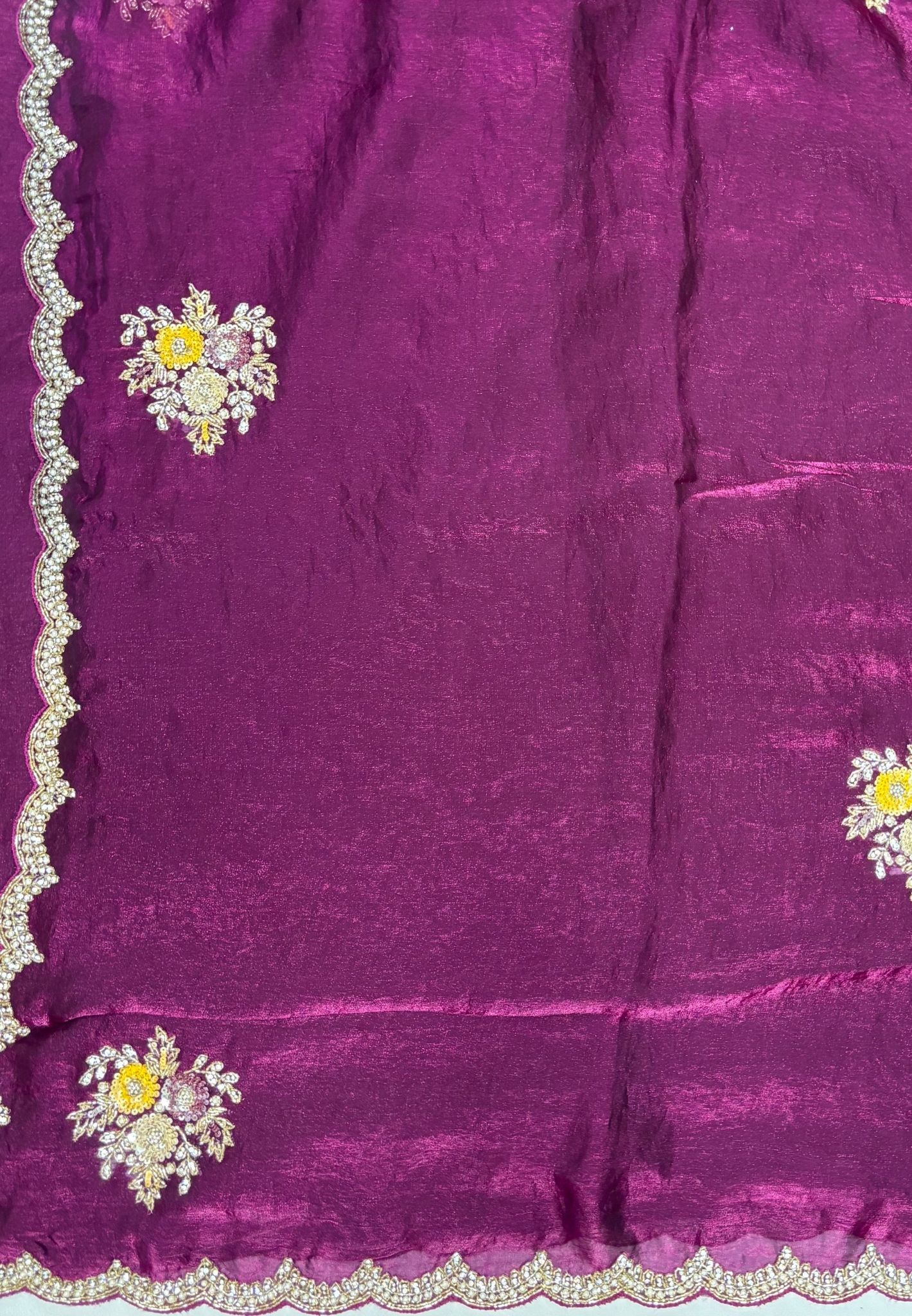 Designer Saree-Wine