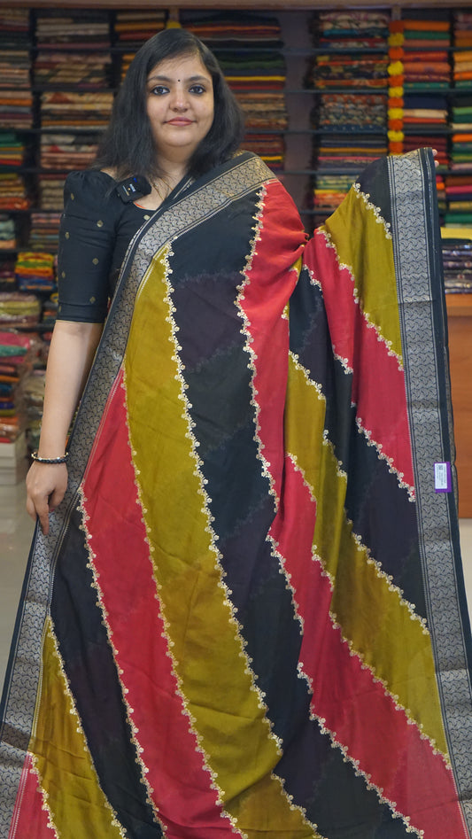 Shiffon Saree Black Border