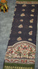 Semi Linen Kalamkari Saree Wine thumbnail