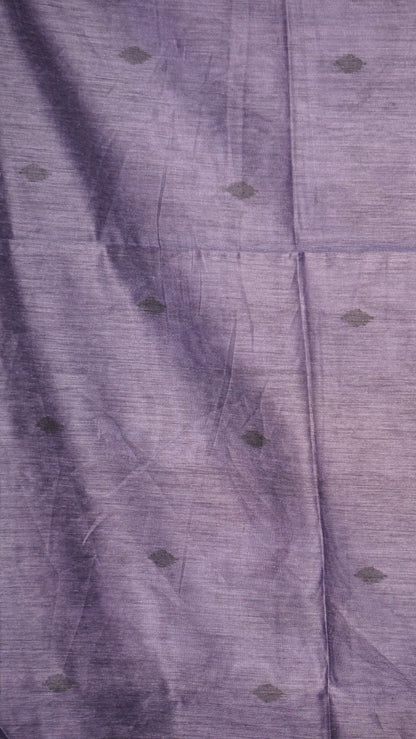 Munga Cotton Saree Ikkat Print Lavender
