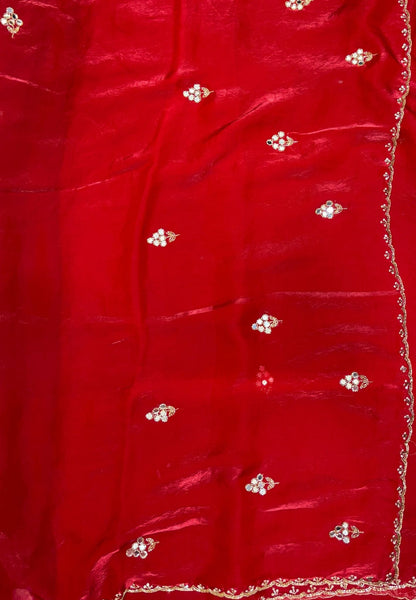 Designer Saree-Red