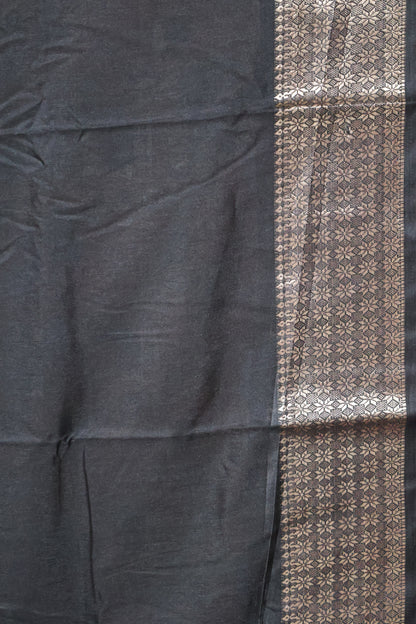 Dola Silk Saree Folk Art Print-Rust