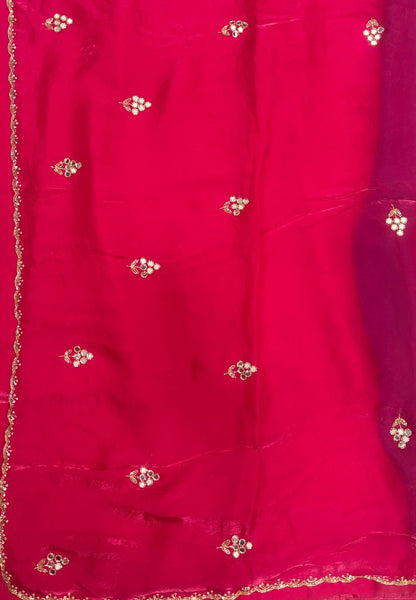 Designer Saree-Rani Pink