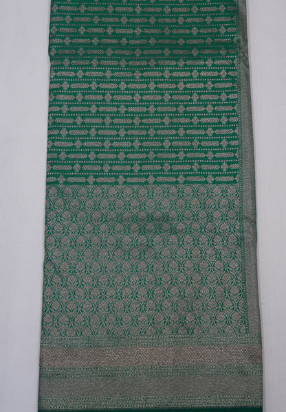 Semi Banarasi Uppada Silk Saree-Green