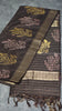 Bhagalpur Cotton Saree Checks Brown thumbnail