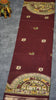 Semi Linen Kalamkari Saree Maroon thumbnail