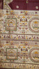 Semi Linen Kalamkari Saree Maroon thumbnail