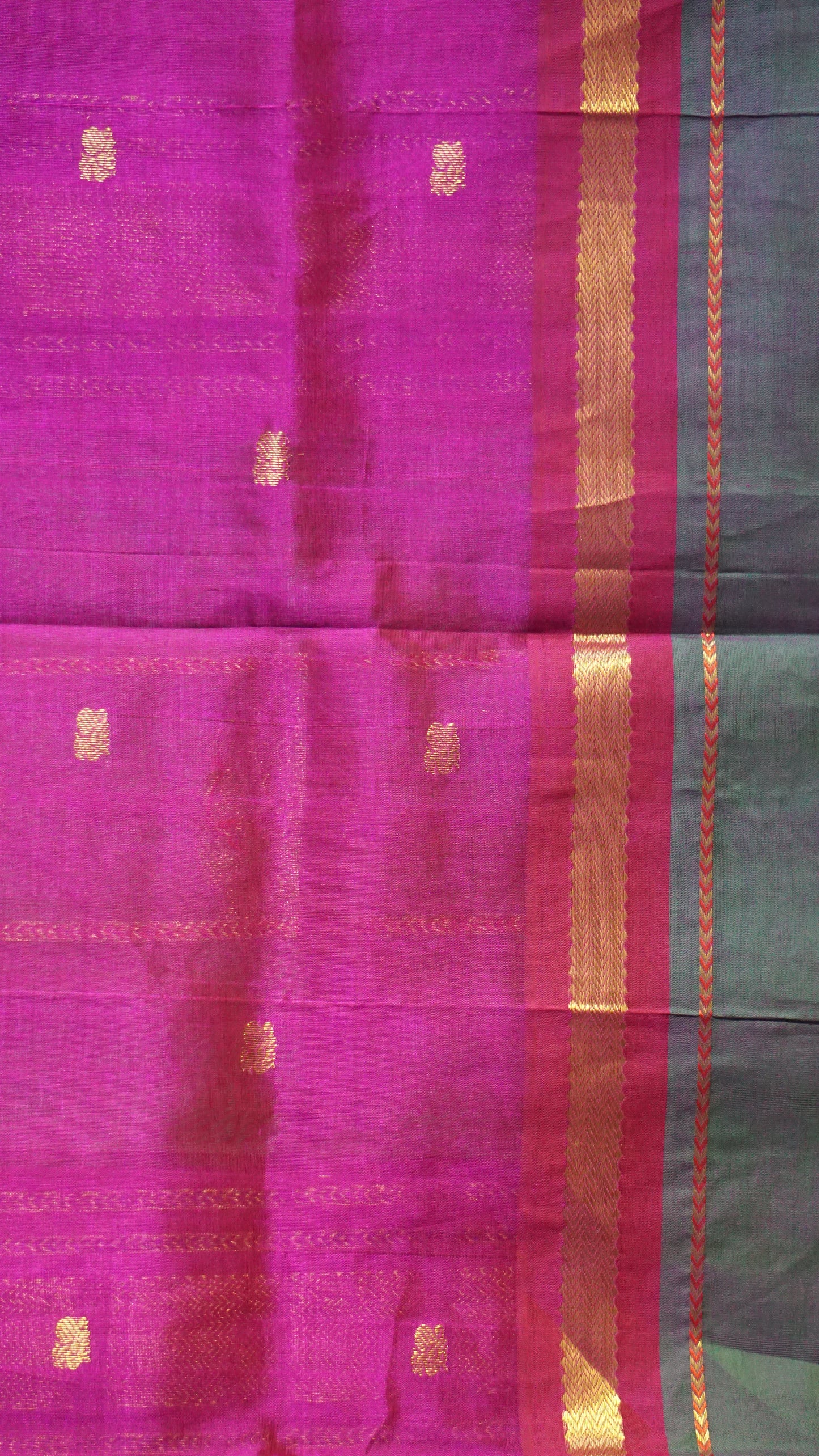 Silk Cotton Saree Pink