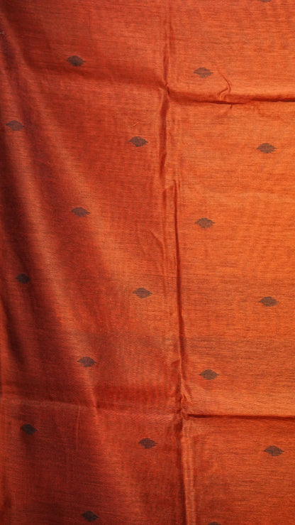 Munga Cotton Saree Ikkat Print Red