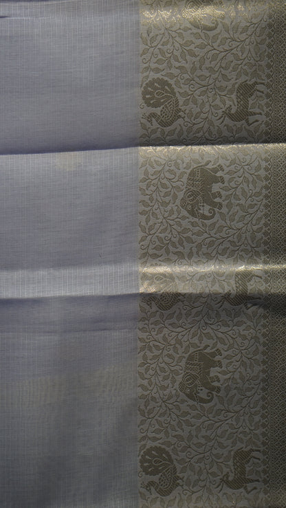 Art Zari Kota Pastel Saree Lavender