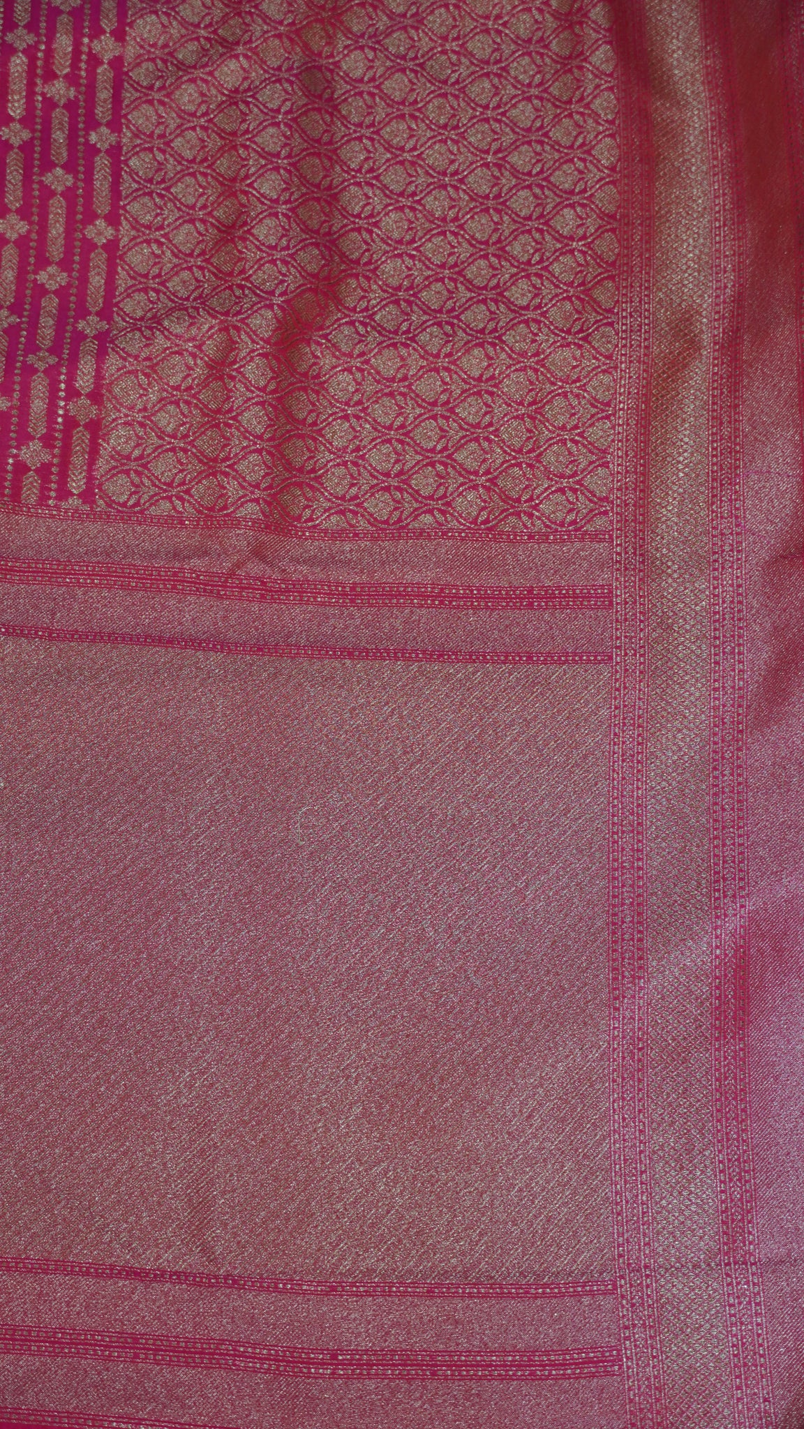 Semi Banarasi Uppada Silk Saree-Pink