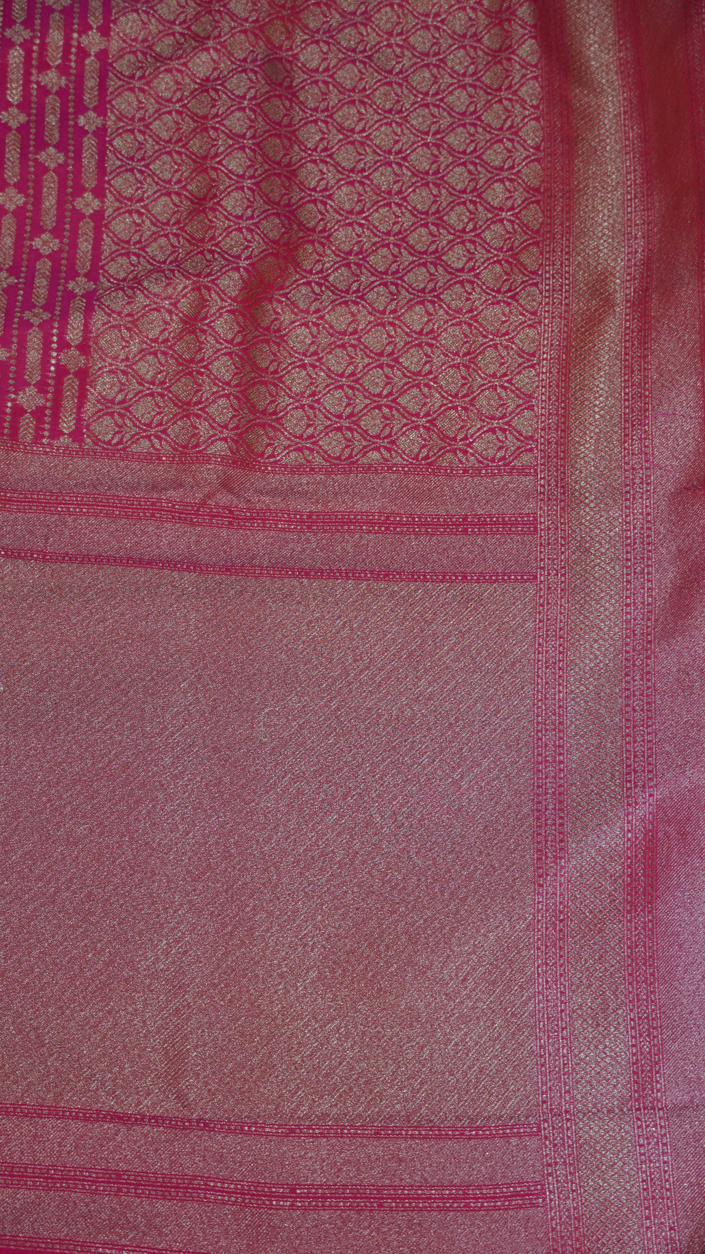 Semi Banarasi Uppada Silk Saree-Pink