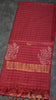 Bhagalpur Cotton Saree Checks Dark Pink thumbnail