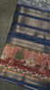 Dola Silk Pichwai Print Blue thumbnail