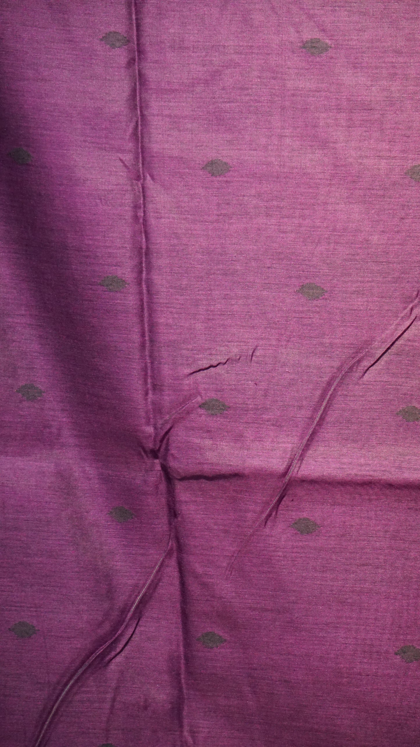 Munga Cotton Saree Ikkat Print Purple
