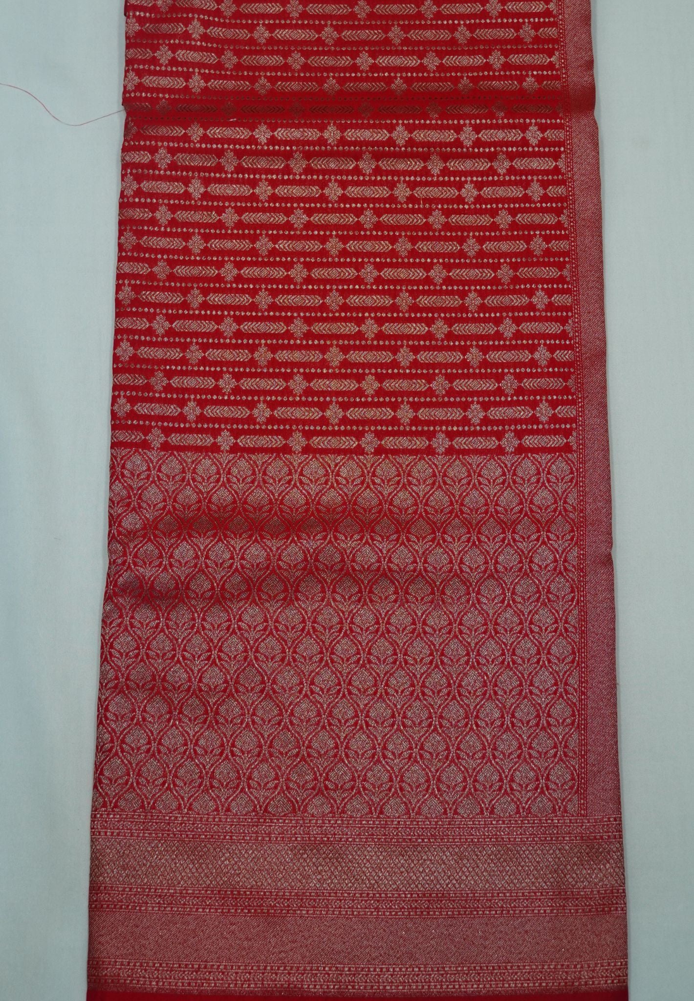 Semi Banarasi Uppada Silk Saree-Red