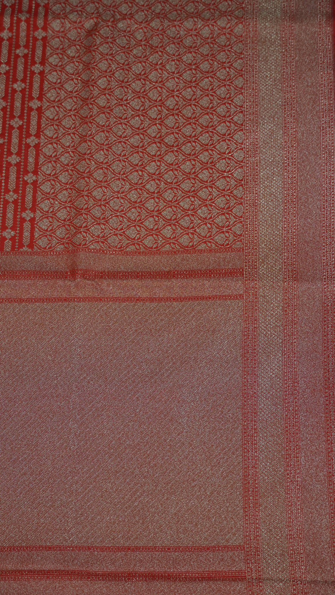 Semi Banarasi Uppada Silk Saree-Red