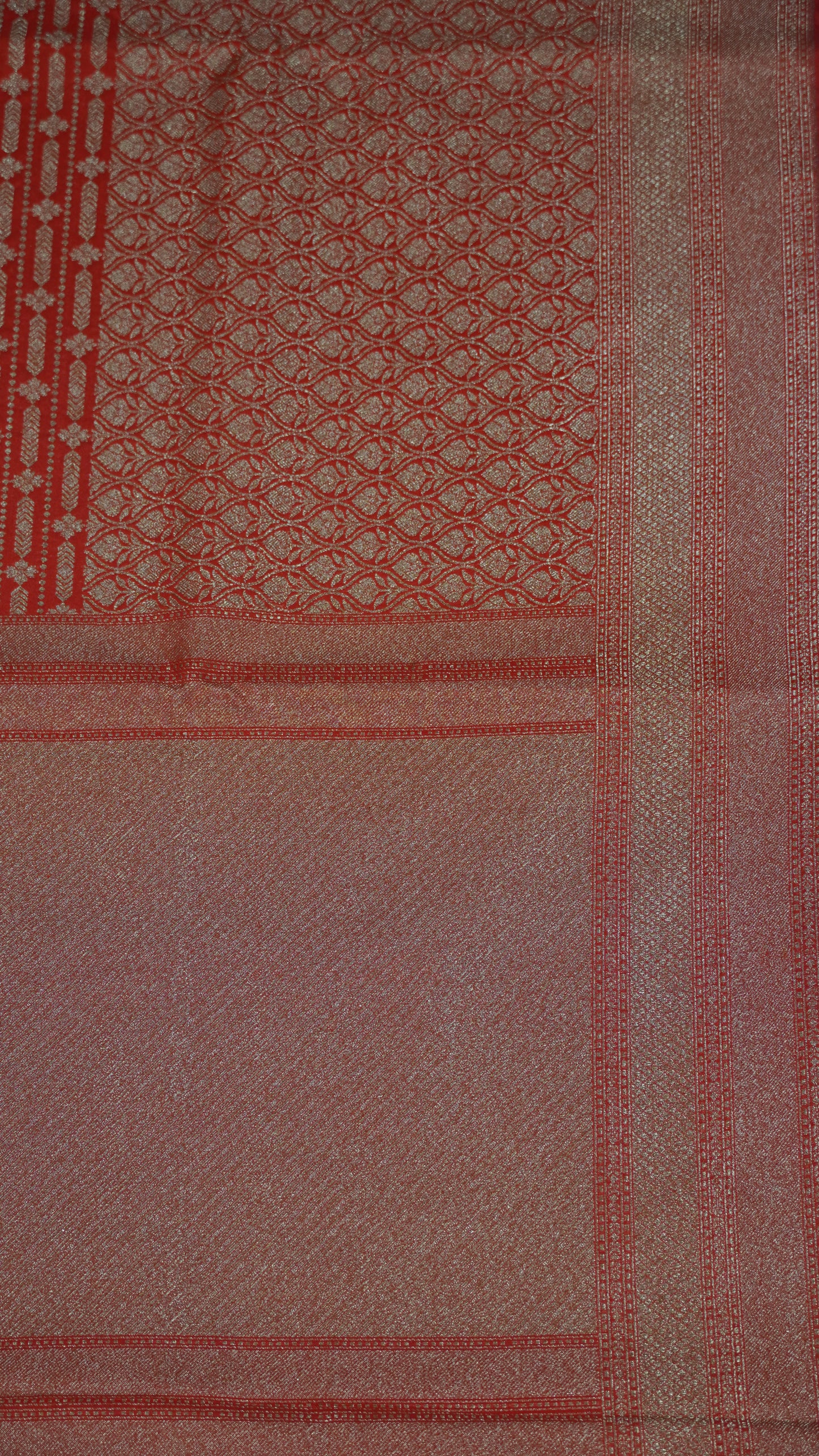 Semi Banarasi Uppada Silk Saree-Red