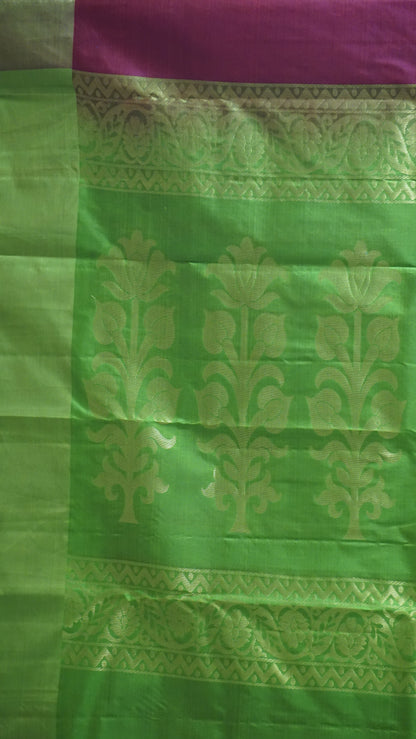 Semi Kanjeevaram Saree Butta Maroon