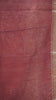 Semi Linen Maroon Saree With Madhubani Print thumbnail