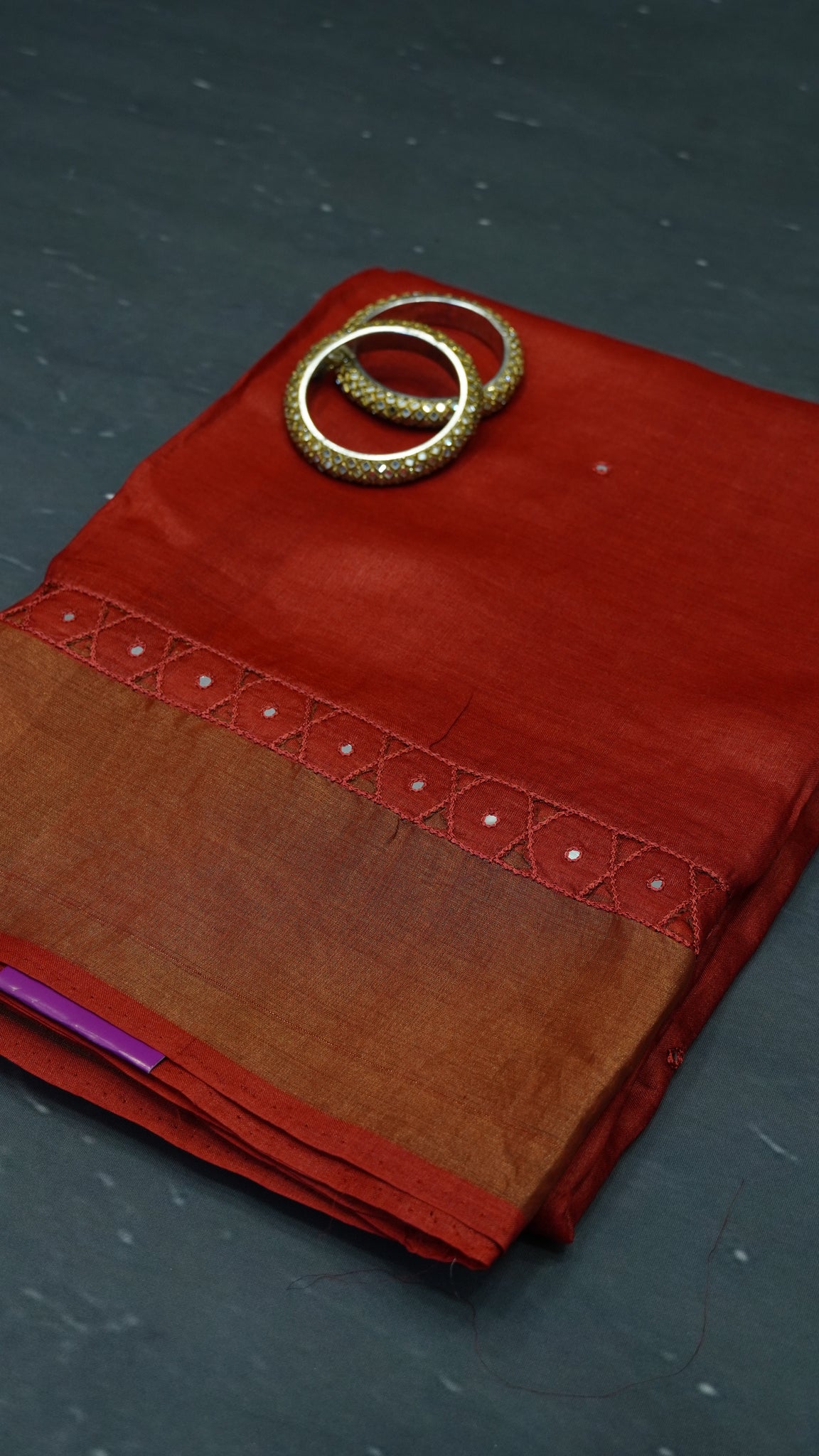 Pure Tussar Saree - Red