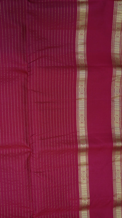 Pure Kanjivaram Silk Saree - Ramar Green-Pink