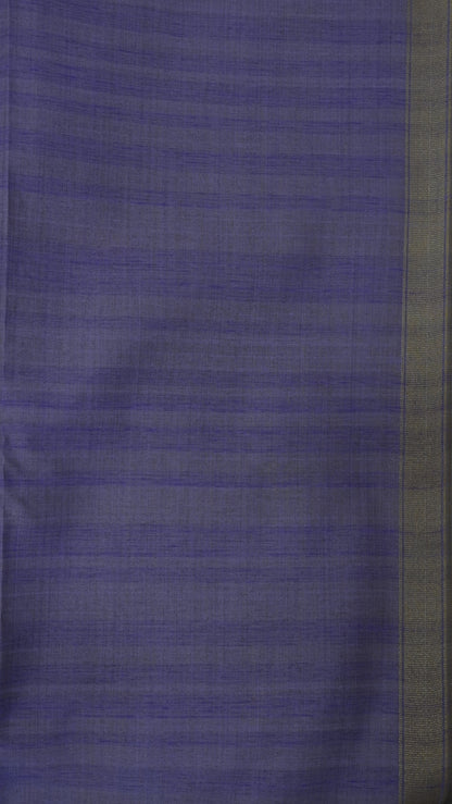Moonga Cotton Saree - Peacock Print Lavender
