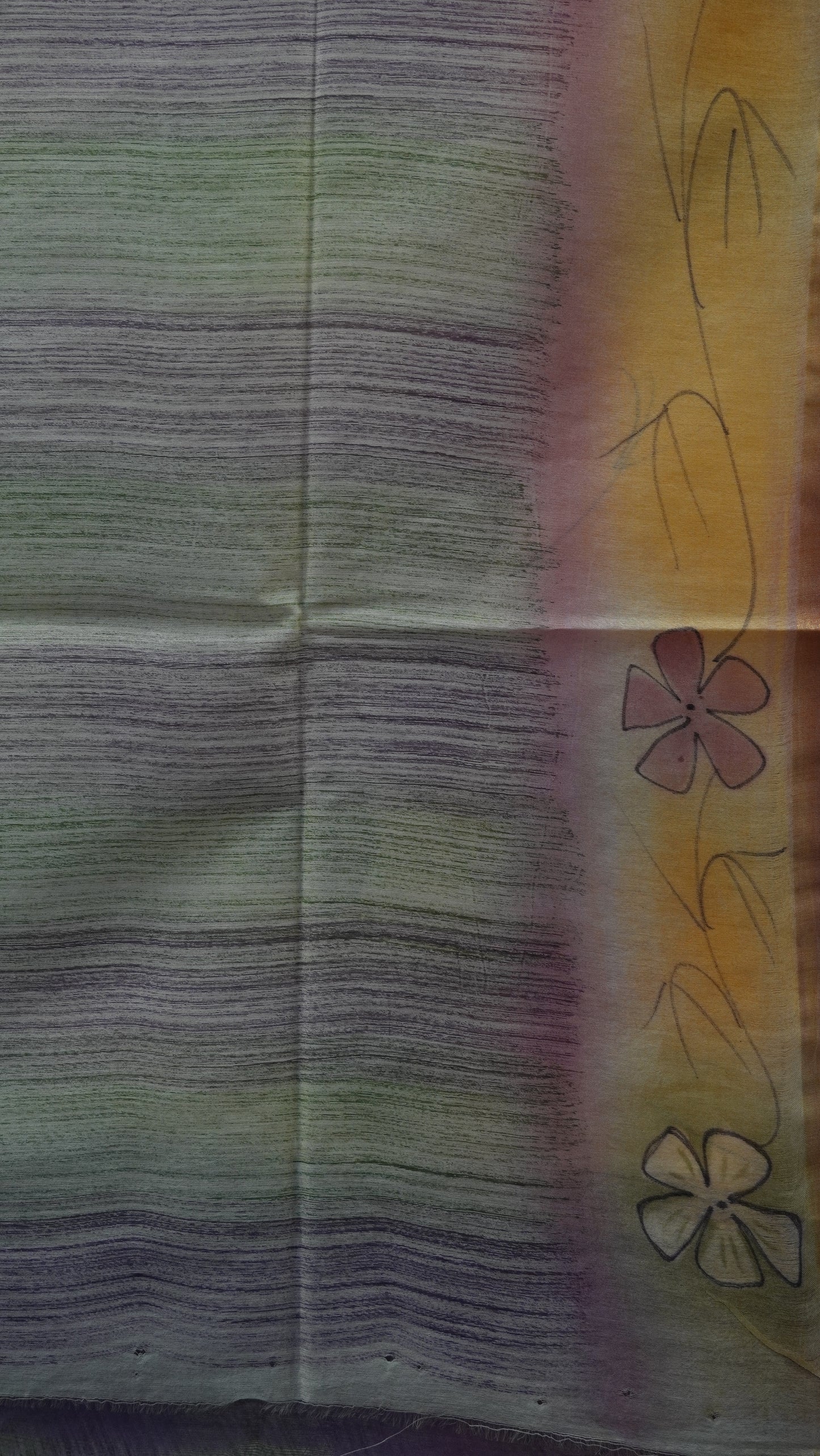 Bhagalpur Tussar Saree- Purple