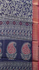 Dola Silk Saree Vine Motif - Blue thumbnail