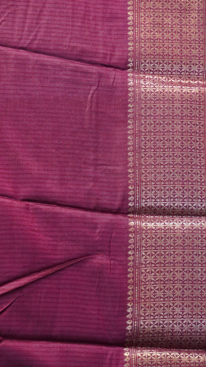Dola Silk Saree Vine Motif - Blue