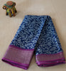 Dola Silk Saree Vine Motif - Blue thumbnail